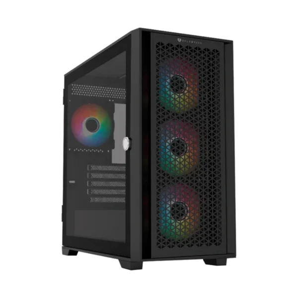 Gabinete Gamer BALAM RUSH CARBONO TWIN MATE 8000 / Media Torre / Micro-ATX, Mini ITX / Cristal Templado / 4 Ventiladores ARGB Incluidos / USB 3.1, USB 3.0, USB 2.0, Tipo C, 30.5mm / Negro - Image 2