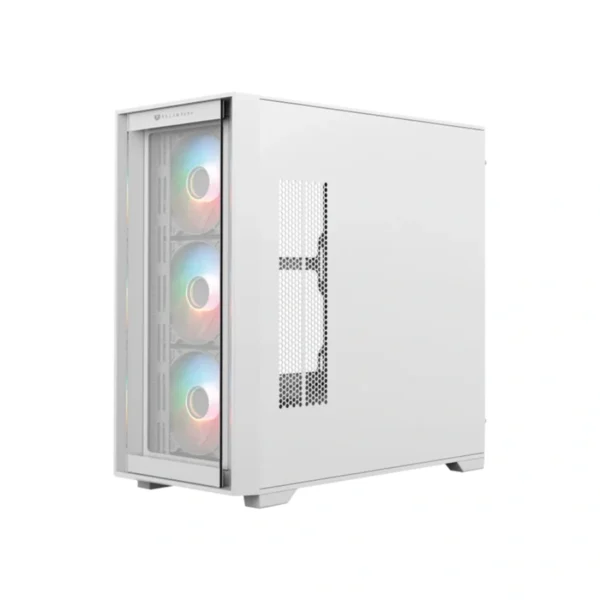 Gabinete Gamer BALAM RUSH CARBONO TWIN MATE 8000 / Media Torre / Micro-ATX, Mini ITX / Cristal Templado / 4 Ventiladores ARGB Incluidos / USB 3.1, USB 3.0, USB 2.0, Tipo C, 30.5mm / Blanco - Image 3
