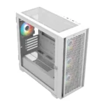 Gabinete Gamer BALAM RUSH CARBONO TWIN MATE 8000 / Media Torre / Micro-ATX, Mini ITX / Cristal Templado / 4 Ventiladores ARGB Incluidos / USB 3.1, USB 3.0, USB 2.0, Tipo C, 30.5mm / Blanco - Image 5