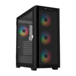 Gabinete Gamer BALAM RUSH CARBONO TWIN MATE 7000 / Media Torre / ATX, Micro-ATX, Mini ITX / Cristal Templado / 4 Ventiladores ARGB Incluidos / USB 3.1, USB 3.0, USB 2.0, Tipo C, 30.5mm / Negro