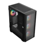 Gabinete Gamer BALAM RUSH CARBONO TWIN MATE 7000 / Media Torre / ATX, Micro-ATX, Mini ITX / Cristal Templado / 4 Ventiladores ARGB Incluidos / USB 3.1, USB 3.0, USB 2.0, Tipo C, 30.5mm / Negro - Image 3