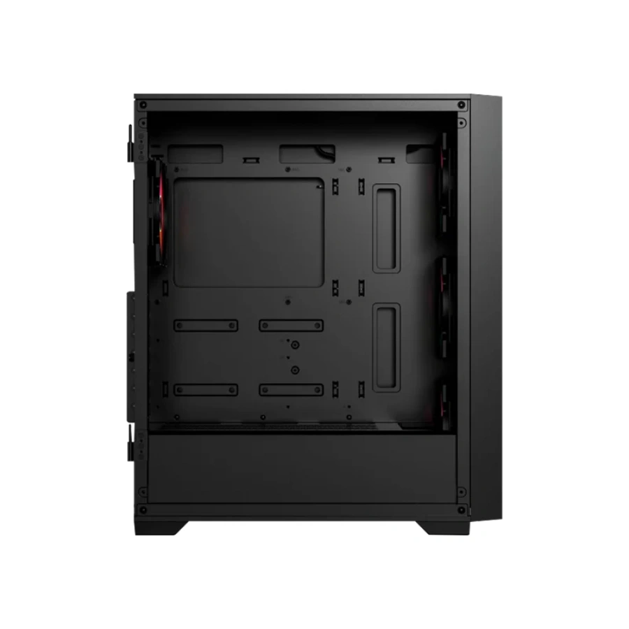 BR-938792_7 Gabinete Gamer BALAM RUSH CARBONO TWIN MATE 7000 / Media Torre / ATX, Micro-ATX, Mini ITX / Cristal Templado / 4 Ventiladores ARGB Incluidos / USB 3.1, USB 3.0, USB 2.0, Tipo C, 30.5mm / Negro - Image 7