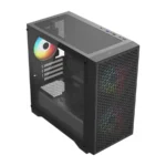 Gabinete Gamer BALAM RUSH CARBONO AIRCOOL 4000A / Mini Torre / Micro-ATX, Mini ITX / Cristal Templado / 3 Ventiladores ARGB Incluidos / USB 3.0, USB 2.0, Tipo C, 3.5mm / Negro - Image 2