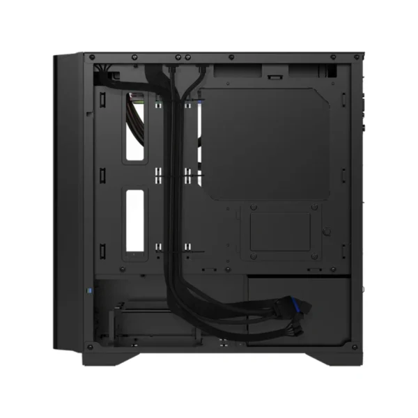 Gabinete Gamer BALAM RUSH CARBONO AIRCOOL 4000A / Mini Torre / Micro-ATX, Mini ITX / Cristal Templado / 3 Ventiladores ARGB Incluidos / USB 3.0, USB 2.0, Tipo C, 3.5mm / Negro - Image 3