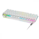 Teclado CORSAIR K70 PRO MINI WIRELESS RGB 60% / Mecánico / Alámbrico-Inalámbrico / USB 3.1, Bluetooth 4.2, SlipStream / Cable 1.8 M Trenzado / Switch Cherry MX Red / Ingles / Color Blanco - Image 4