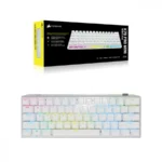 Teclado CORSAIR K70 PRO MINI WIRELESS RGB 60% / Mecánico / Alámbrico-Inalámbrico / USB 3.1, Bluetooth 4.2, SlipStream / Cable 1.8 M Trenzado / Switch Cherry MX Red / Ingles / Color Blanco - Image 6