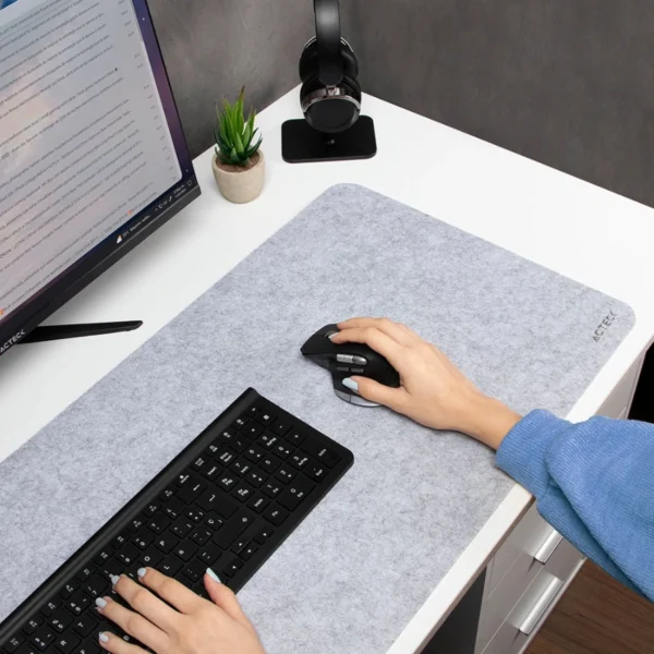 Mouse Ergonómico Profesional ACTECK VIRTUOS PRO MI780 / 3200 Dpi Ajustables / 8 Botones / Inalámbrico / USB-C / Para Oficina / Ultra Fast / Sensor Pixart / Negro - Image 6