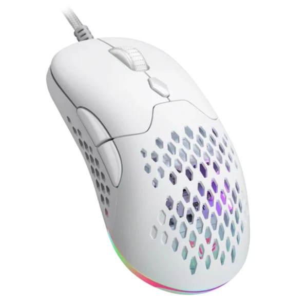 Mouse Gamer BALAM RUSH SPEEDER PERFORM MG979 RGB / 5000 DPI Ajustables / 7 Botones / Alámbrico E Inalámbrico / Nano USB, Bluetooth, USB-C / Cable 1.6m Trenzado / Caratulas Y Switch Intercambiables / Sensor Pixart 3325 / Color Blanco - Image 2