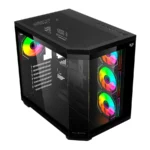 Gabinete Gamer BALAM RUSH TANK MASTER 9600TB / Media Torre / ATX, Micro ATX, ITX / Cristal Templado / 4 Ventiladores ARGB Incluidos / USB 3.1, USB 3.0, USB 2.0 / Negro - Image 3