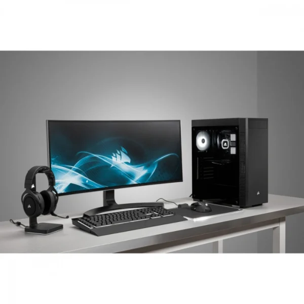 Gabinete CORSAIR ATX Semitorre Con Cristal Templado 110R / ATX / 1 Ventilador Incluido / Cristal Templado / USB 3.0, 3.5 mm / Negro - Image 9
