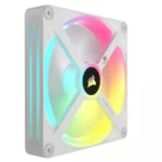 Kit De Ventiladores CORSAIR ICUE LINK QX140 / 140MM / 2 Ventiladores / RGB / 2000 RPM / 82.5 CFM / 37 dBA / 4Pin 12V, 3Pin 5V / Blanco - Image 3