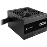 Fuente De Poder CORSAIR CX750 / 750 W / 80 Plus Bronce / 24 Pin ATX / CPU 4+4 / PCI-E 6+2 / SATA / Negro