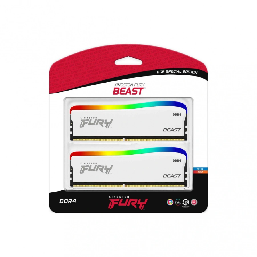 Barrette mémoire RAM Kingston FURY Beast RGB 32 Go (Kit de 2
