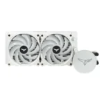 Enfriamiento Liquido AIO TEAMGROUP T-FORCE GD240E SIREN ARGB 240MM / X2 Vent 120mm / Intel, AMD / 2200RPM / 93.97Cfm / 35.6dBA / 4Pines 12V / Color Blanco - Image 2