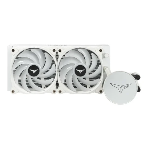 Enfriamiento Liquido AIO TEAMGROUP T-FORCE GD240E SIREN ARGB 240MM / X2 Vent 120mm / Intel, AMD / 2200RPM / 93.97Cfm / 35.6dBA / 4Pines 12V / Color Blanco - Image 2