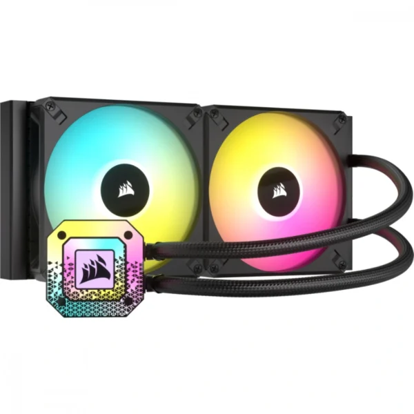 Enfriamiento Liquido AIO CORSAIR iCUE H115i ELITE CAPELLIX XT / 280MM / 500-1700 RPM / 89.0 CFM / 33.8 dBA / 4Pin 12V / Negro - Image 1