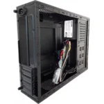Gabinete EVOTEC Slim ARUBA / Mini Torre / Micro ATX / Fuente De Poder Incluida 600W / Ventana Lateral De Metal / USB 2.0, 3.5Mm / Negro - Image 3