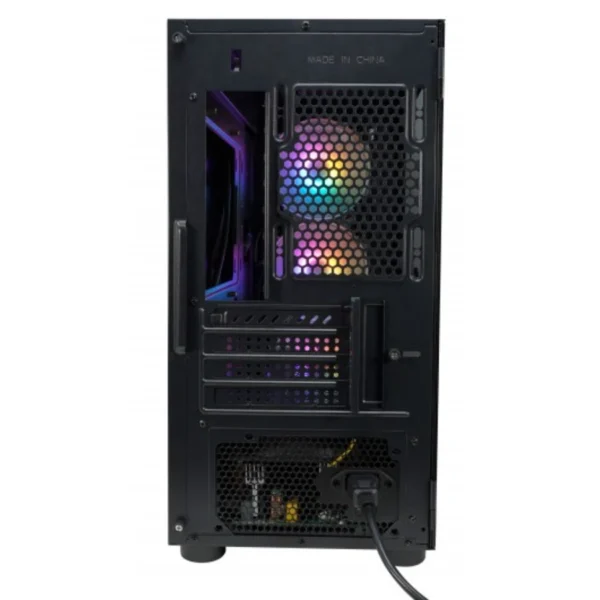 Gabinete EVOTEC SEOUL / Mini Torre / Micro ATX / Ventana Lateral De Cristal Templado / 3 Ventiladores Incluidos / USB 3.0, USB 2.0, 3.5Mm / Negro - Image 3