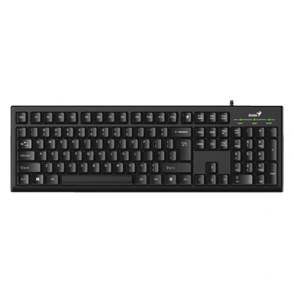 Teclado GENIUS SMART KB-100 / Membrana / Alámbrico / USB / Cable 1.5 M / Para Oficina U Hogar / Español / Negro - Image 1
