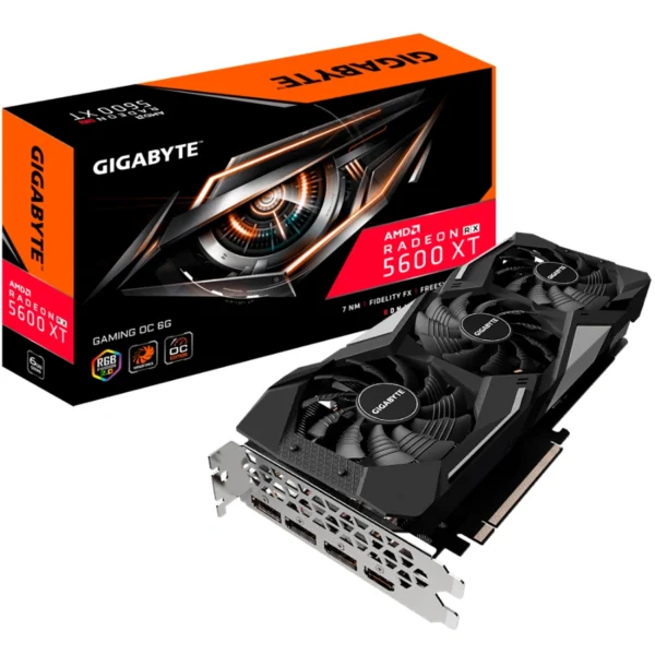 Tarjeta De Video GIGABYTE Radeon RX 5600 XT GAMING OC 6G / 6GB GDDR6 / 192 Bit / Procesadores Stream 2304 / X1 HDMI, X3 DP / PCI Express 4.0 / X1 8Pin - Image 1