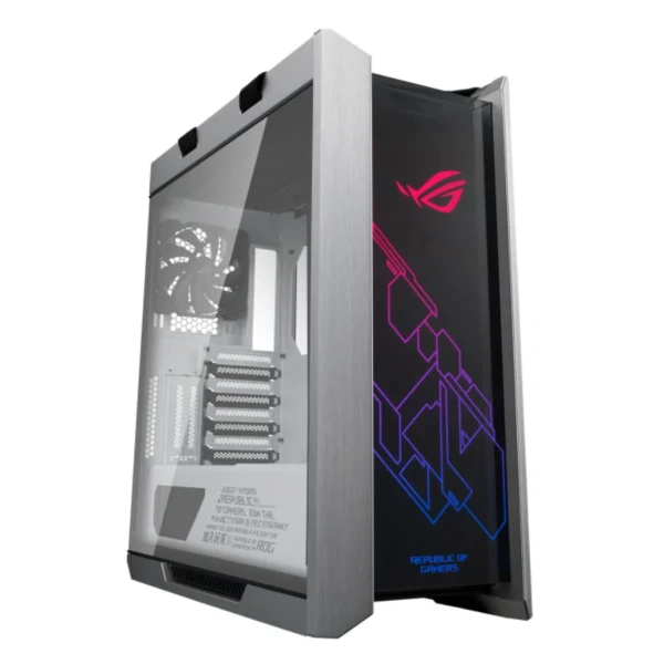 Gabinete ASUS ROG Strix Helios GX601 / Media Torre / E-ATX / Ventana Lateral De Cristal Templado / 4 Ventiladores Incluidos / USB 3.1, USB C, 3.5Mm / Blanco - Image 1