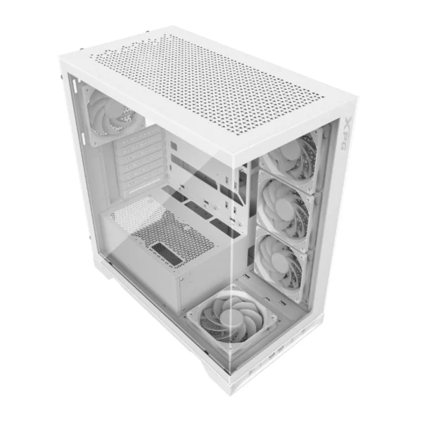 Gabinete XPG INVADER X / ATX / Ventana Lateral De Vidrio Templado / 5 Ventiladores Incluidos / USB-C, USB 3.2, Audio HD / Blanco - Image 1