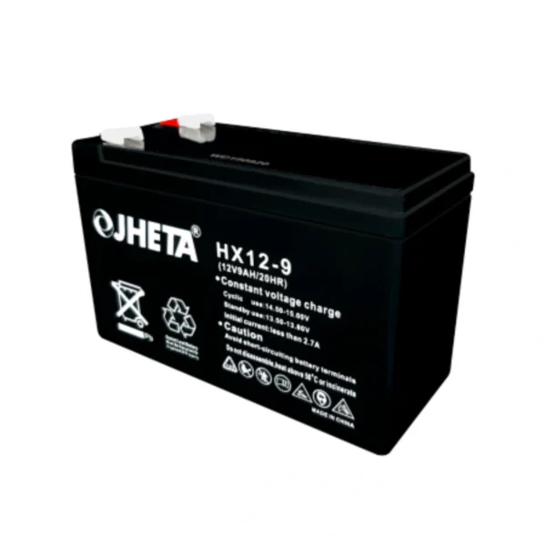 Batería De Reemplazo JHETA HX12-9 / Para No Break / 12V / 9AH / Fácilmente Recargable / Sin Mantenimiento / Negro - Image 1