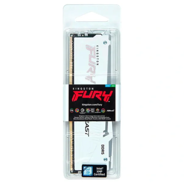 Memoria RAM KINGSTON FURY BEAST RGB / 32GB / DDR5 5200MHz / CL36 / 1.25V / Blanco - Image 5