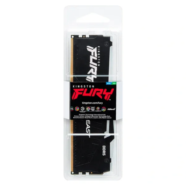 Memoria RAM KINGSTON FURY BEAST RGB / 32GB / DDR5 5600MHz / CL36 / 1.25V / Negro - Image 4