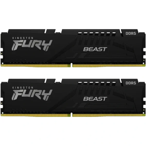 Memoria RAM KINGSTON FURY BEAST / 64GB (2X32GB) / DDR5 6000MHz / CL36 / 1.35V / Negro - Image 1