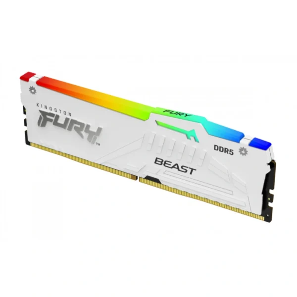 Kit De Memoria RAM KINGSTON FURY BEAST RGB / 64GB (2X32GB) / DDR5 6000MHz / CL36 / 1.36V / Blanco - Image 2