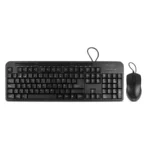 Kit De Teclado Y Mouse VORAGO KM-107 / Membrana / Alámbrico / USB / 1000 Dpi / Sensor Óptico / Español / Negro