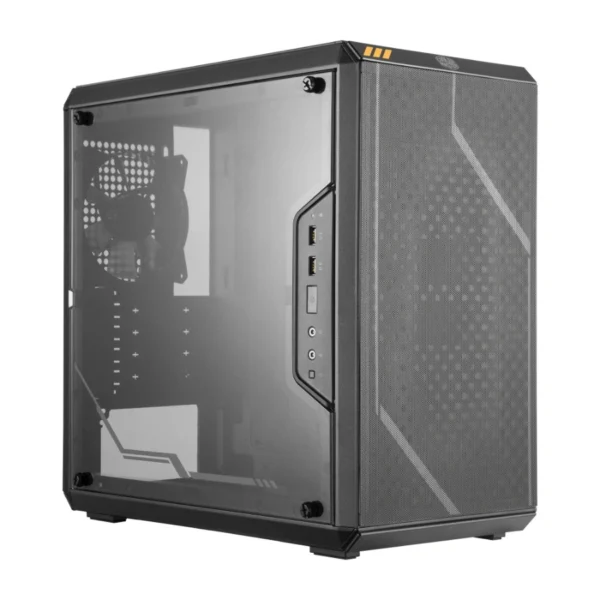 Gabinete COOLER MASTER MASTERBOX Q300L TUF / Mini Torre / Micro ATX / Panel Lateral De Acrílico / 1 Ventilador Incluido / USB 3.0, 3.5mm / Negro - Image 1
