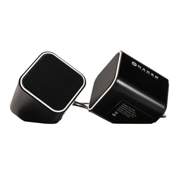 Bocinas NACEB NA-082 / Alámbrica / USB, 3.5MM / 3W x 2 RMS / Multimedia / Base Escritorio / Control De Volumen / Negro - Image 3