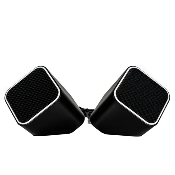 Bocinas NACEB NA-082 / Alámbrica / USB, 3.5MM / 3W x 2 RMS / Multimedia / Base Escritorio / Control De Volumen / Negro - Image 2