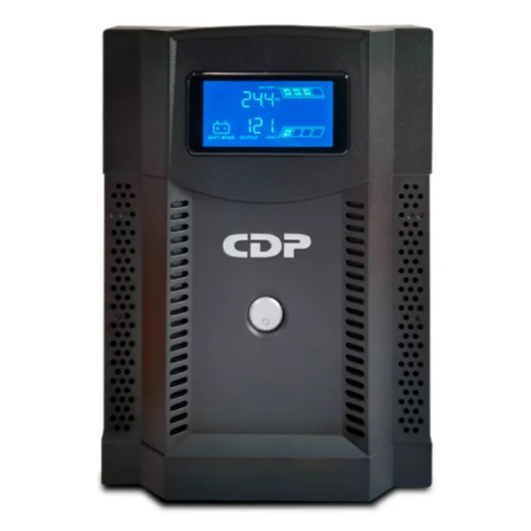 No Break CDP Interactivo UPRS2008 / 2000VA / 1400W / 8 Contactos* / Tiempo De Recarga 6 Horas Al 90% / Pantalla LCD / Negro - Image 1