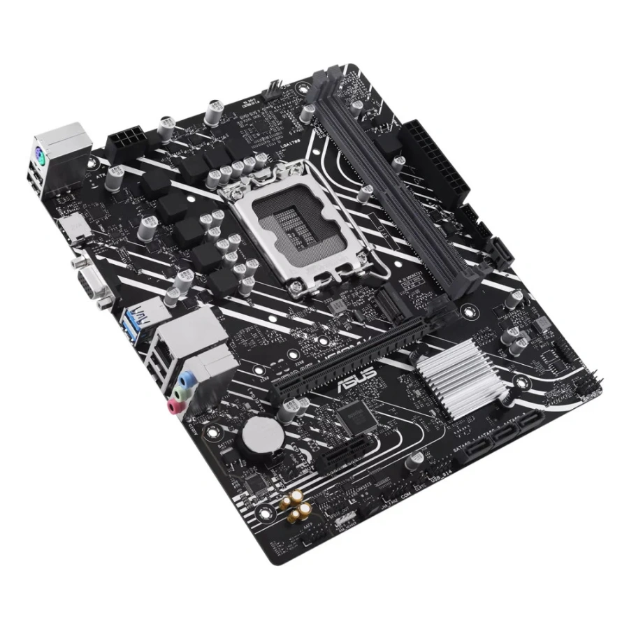 PRIME H610M-K 4 Tarjeta Madre ASUS PRIME H610M-K / Socket 1700 / 96GB X2 DDR5 5600MHz / VGA, HDMI / USB 3.2, USB 2.0 / M.2 PCIe 3.0 / ASUS Lighting Control / Micro ATX - Image 4