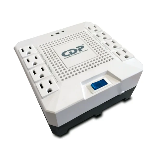 Regulador CDP R-AVR 1808 / 1000W / 1800VA / 8 Contactos / Indicadores LED / Color Blanco - Image 1