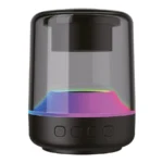 Bocina Portátil HIGHLINK RAINBOW / Inalámbrica / Bluetooth, TF, FM, 3.5MM / Recargable / Iluminación Led / Color Negro