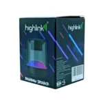 Bocina Portátil HIGHLINK RAINBOW / Inalámbrica / Bluetooth, TF, FM, 3.5MM / Recargable / Iluminación Led / Color Negro - Image 5