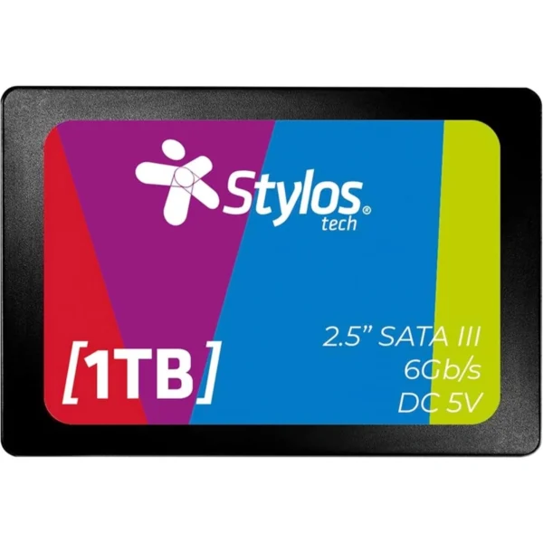 Unidad De Estado Solido SSD STYLOS STMSSD4B / 1TB / 2.5" / SATA III 6Gb/s / Lectura 560MB/s / Escritura 510MB/s / Negro - Image 1