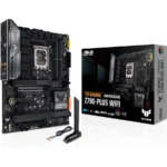 Tarjeta Madre ASUS TUF GAMING Z790-PLUS WIFI / Socket LGA1700 / 192GB X4 DDR5 7200MHz / DP, HDMI / USB 3.2, USB C / M.2 PCIe 4.0 / ATX