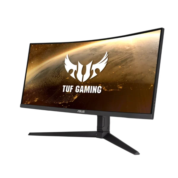 Monitor Gamer Curvo ASUS TUF GAMING VG34VQL1B / 34" / 3440 x 1440 WQD / 165Hz / 1MS / Panel VA / DP, HDMI, 3.5mm, USB 3.2 / Extreme Low Motion Blur, FreeSync Premium, DisplayHDR 400 / Negro - Image 2