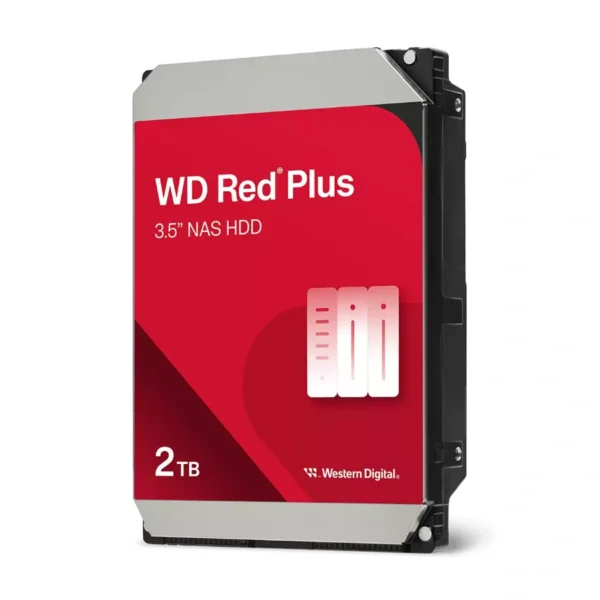 Disco Duro WD RED Plus NAS / 2TB / 3.5" / SATA III 6 Gbit/S / 5400 Rpm / 256MB Caché / 175MB/s / WD20EFPX - Image 1