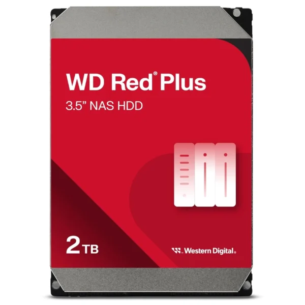 Disco Duro WD RED Plus NAS / 2TB / 3.5" / SATA III 6 Gbit/S / 5400 Rpm / 256MB Caché / 175MB/s / WD20EFPX - Image 3