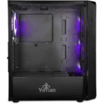 Gabinete YEYIAN LANCER / Media Torre / ATX / Ventana Lateral De Cristal Templado / 4 Ventiladores ARGB Incluidos / USB 3.0, USB 2.0, 3.5Mm / Negro - Image 4