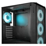 Gabinete YEYIAN LANCER / Media Torre / ATX / Ventana Lateral De Cristal Templado / 4 Ventiladores ARGB Incluidos / USB 3.0, USB 2.0, 3.5Mm / Negro - Image 3