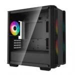 Gabinete Gamer DEEPCOOL CC360 ARGB / Micro-ATX / Cristal Templado / 3 Ventiladores ARGB Incluidos / USB 2.0, 3.0 / Color Negro - Image 2