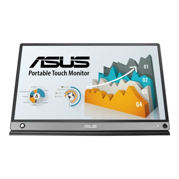 Monitor Portátil USB ASUS ZenScreen Touch MB16AMT / 15.6" / 1920 X 1080 FHD / 60Hz / 5ms / USB-C, Micro HDMI / Panel IPS / Touch / Negro - Image 1