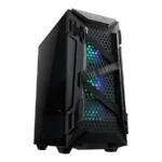 Gabinete ASUS TUF Gaming GT301 ARGB / ATX / 4 Ventiladores Incluidos / Cristal Templado / USB 3.1, 3.5mm, Audio HD / Negro